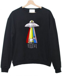 believe large sweatshirt