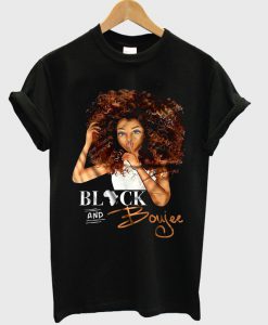 black and boujee african girl shirt