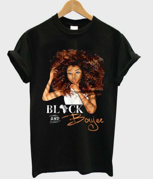 black and boujee african girl shirt