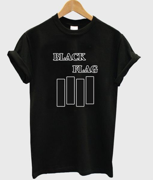 black flag band logo tshirt