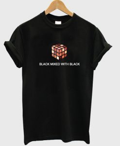 black mixed with black tshirt