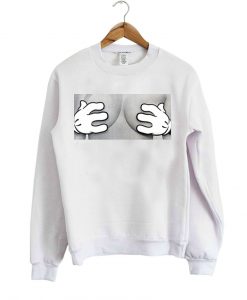 boobs hand sweatshirt