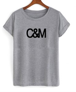 c and m font tshirt