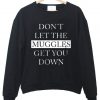 dont let the muggles sweatshirt