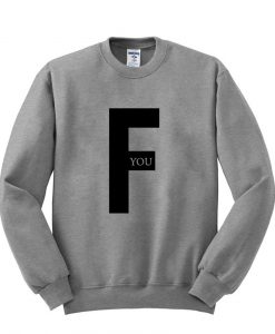 f you logo sweatshirt