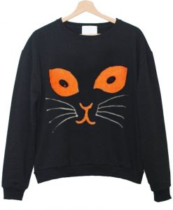 face cat funny sweatshirt