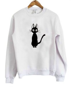 funny black cat sweatshirt