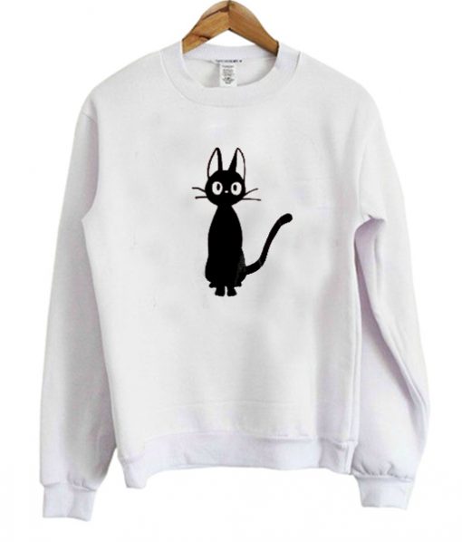 funny black cat sweatshirt