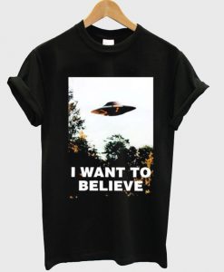 i want to believe cover tshirt