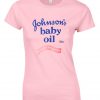 johnson baby oil logo tshirt