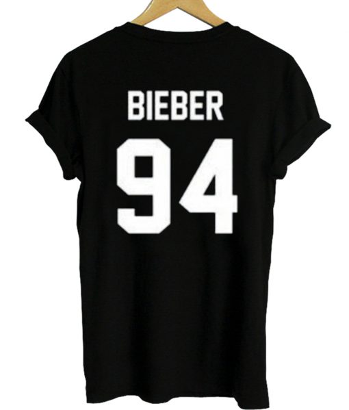 justin beiber 94 tshirt back