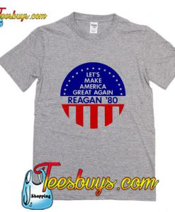 let's america great again reagan 80 t shirt