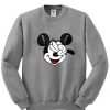 mickey mouse head peace sweatshirt