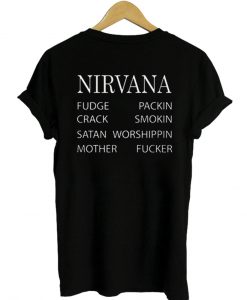 nirvana tshirt back