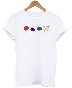 peach plum earth and sun tshirt