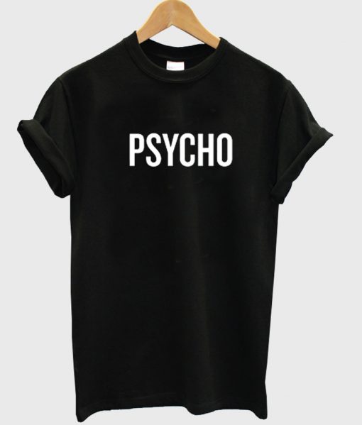 psycho font tshirt