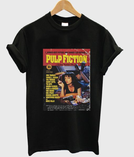 pulp fiction poster tshirt