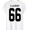 s laurent 66 tshirt back