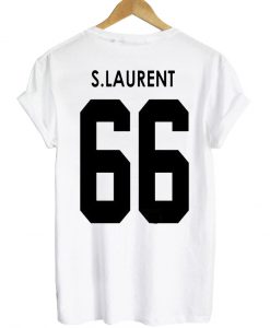 s laurent 66 tshirt back