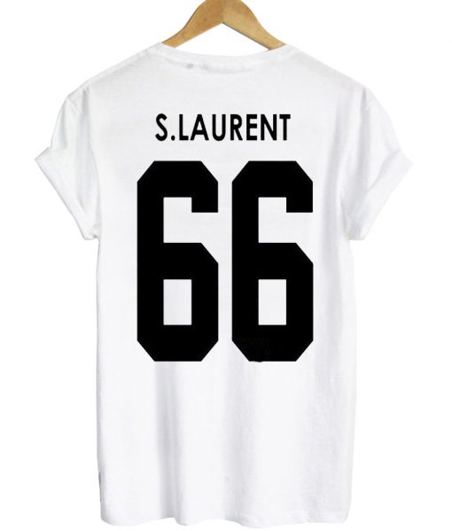 s laurent 66 tshirt back