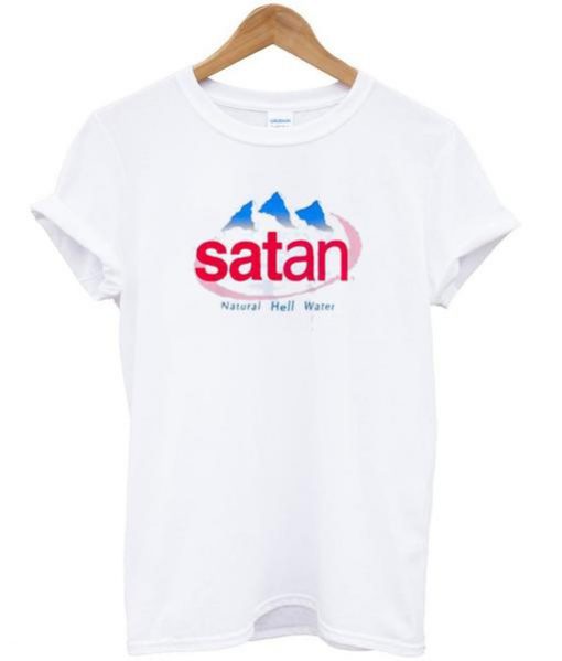 satan natural hand water tshirt