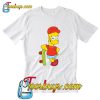 simpsons skateboard t shirt