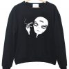 smoke art face sweatshirt