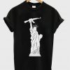 statue of liberty with gun tshirt