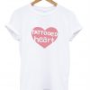 tattooed heart tshirt