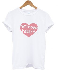 tattooed heart tshirt