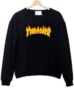 thrasher logo sweatshirt