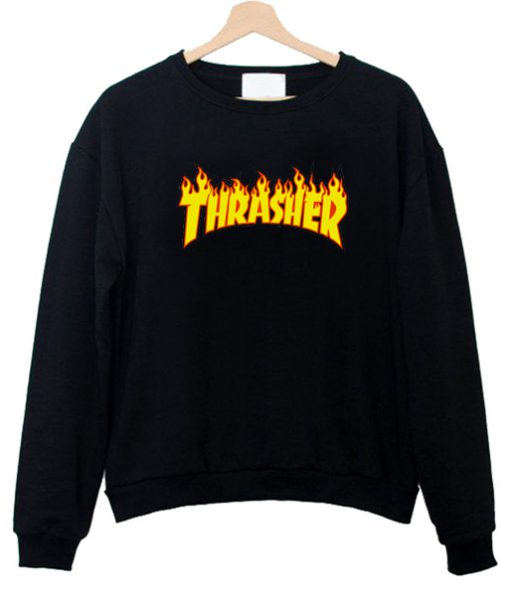 thrasher logo sweatshirt