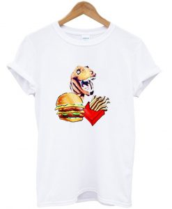 trex fries burger tshirt