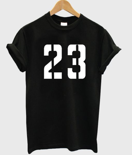 twenty three 23 font tshirt