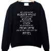 we lived in the murder house we escaped the asylum sweatshirt