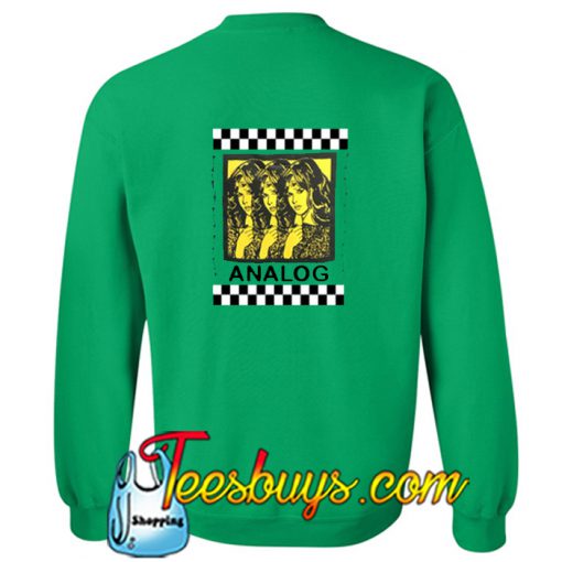 Analog Checkered Sweatshirt Back