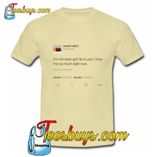 Kanye West Tweet Cream T-Shirt