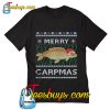 Santa Claus Carpmas Merry Carpmas Ugly Christmas T Shirt