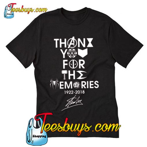 Stan Lee thank you for the memories T-Shirt