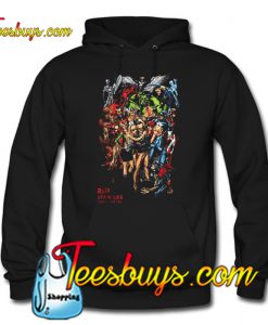 Stan Lee with avenger characters and fan graphic Hoodie
