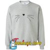 Cat face sweatshirt