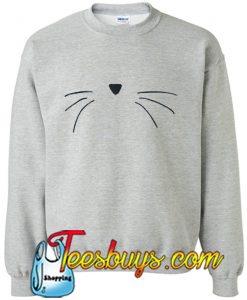 Cat face sweatshirt