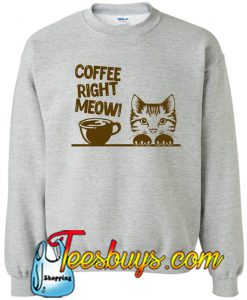 Coffee Right Meow Sweatshirt