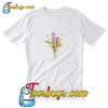 Crystal Flower Bouquet Cotton T Shirt