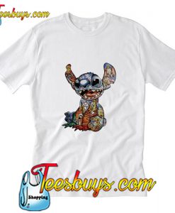 Disney Characters inside Stitch T Shirt