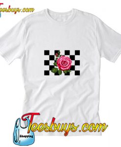 Floral Checkered T Shirt