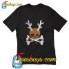Hot Skull reindeer Jolly Roger T Shirt