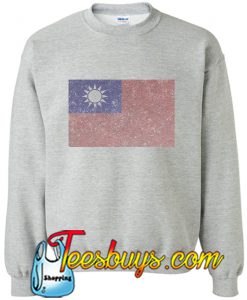 Retro Vintage Taiwan Flag Sweatshirt