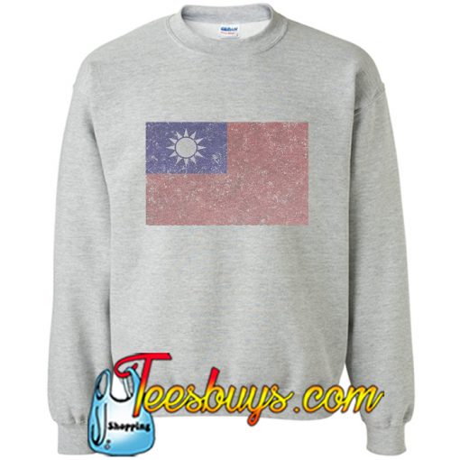 Retro Vintage Taiwan Flag Sweatshirt