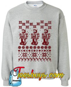 Robot Ugly Christmas Sweatshirt